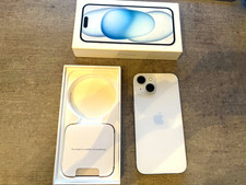 Apple iPhone 15 128 GB 90% Weiß Slate Smartphone ohne Simlock iOS mit OVP