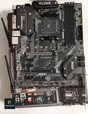 MSI B450 Tomahawk Max ATX Gaming Mainboard AM4 DDR4 mit WLAN Karte - Top