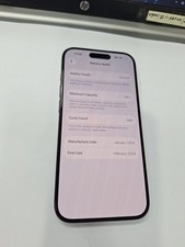 iPhone 15 Pro 128GB Black Titanium Hervorragende AU-Ware entsperrt + 24 Monate